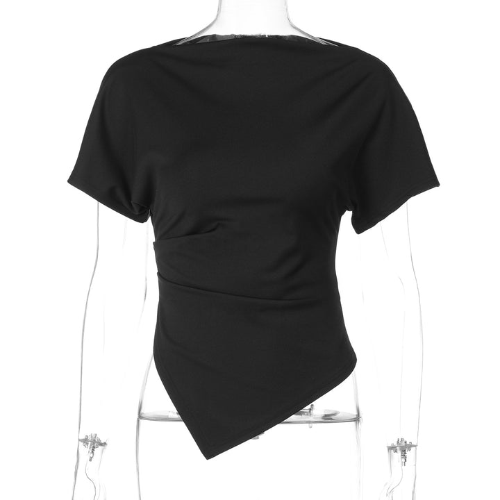Damen Modernes Oberteil mit asymmetrischem Saum Echo Archiv