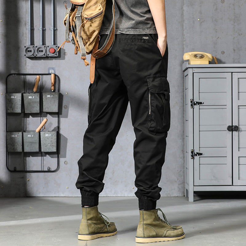 Herren Leichte Tactical-Cargo-Jogginghose mit Tunnelzugbund, Kniepaneelen und Multifunktionstaschen Echo Archiv