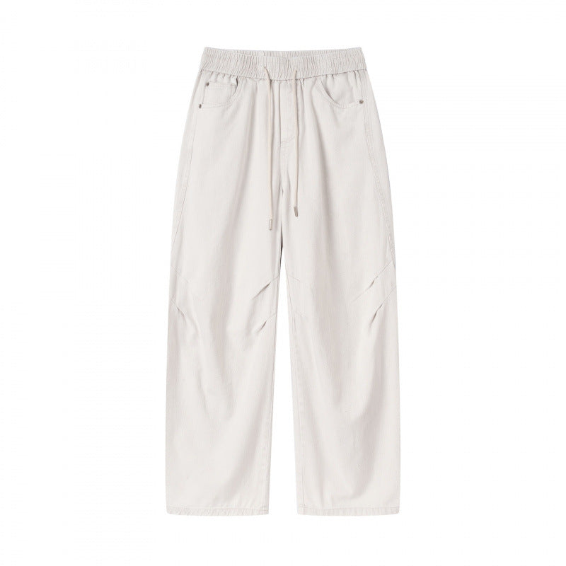 [Damen] Weite Culotte‑Hose mit hohem Elastikbund, Tunnelzug und Eingrifftaschen Echo Archiv