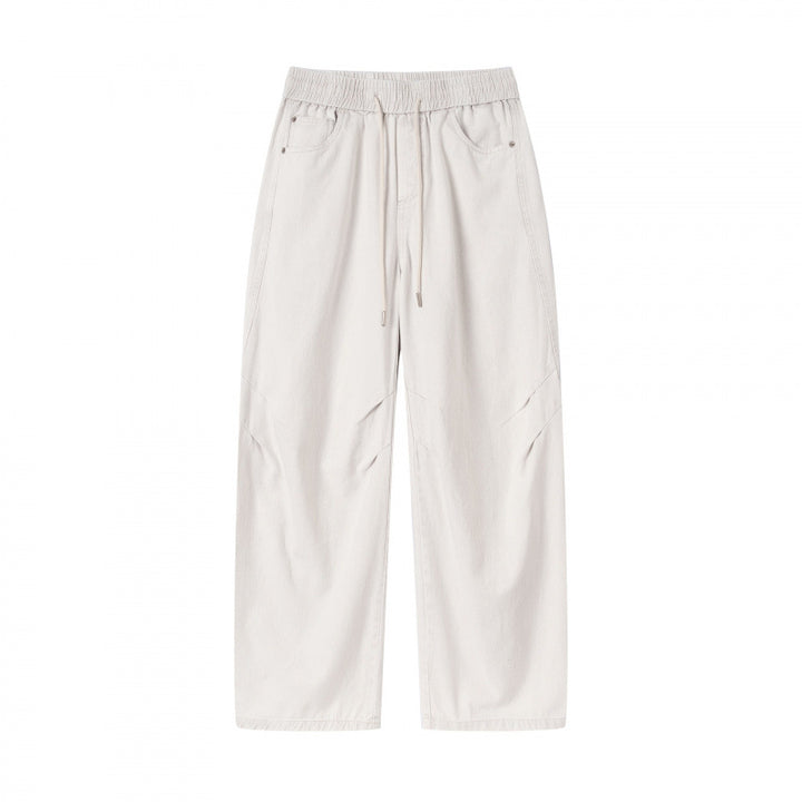 [Damen] Weite Culotte‑Hose mit hohem Elastikbund, Tunnelzug und Eingrifftaschen Echo Archiv