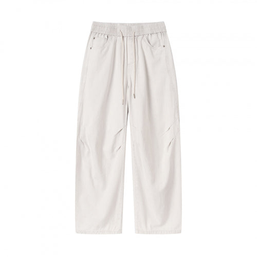 [Damen] Weite Culotte‑Hose mit hohem Elastikbund, Tunnelzug und Eingrifftaschen Echo Archiv