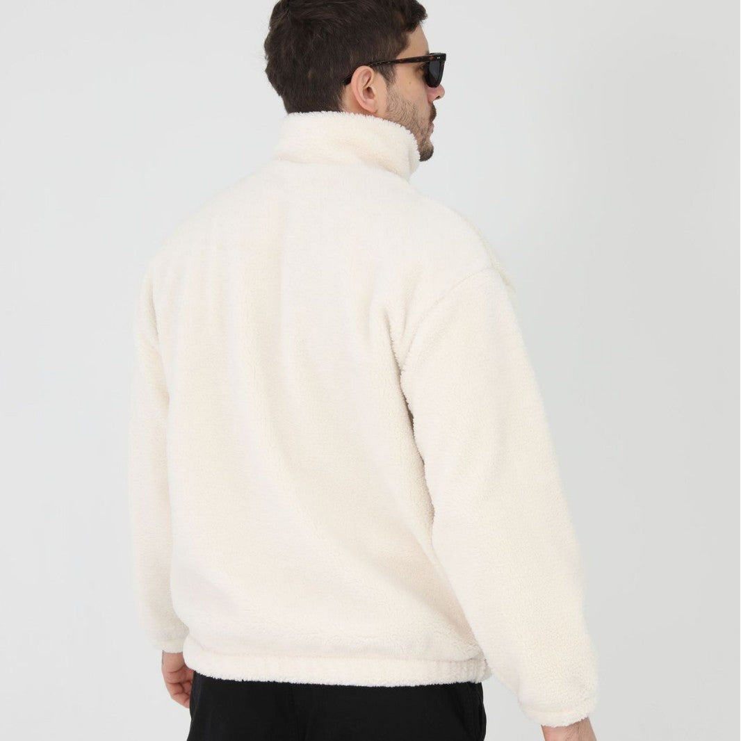 Herren Fleecejacke mit Stehkragen und praktischen Taschen Echoarchiv