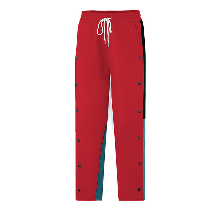 Herren Sportliche Freizeithose mit Knöpfen und elastischem Bund Echo Archiv