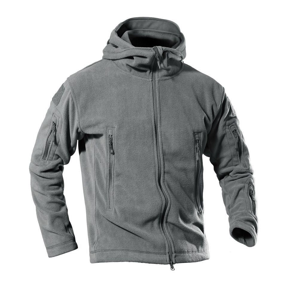 Herren Fleecejacke mit multifunktionalen Reißverschlusstaschen Echoarchiv