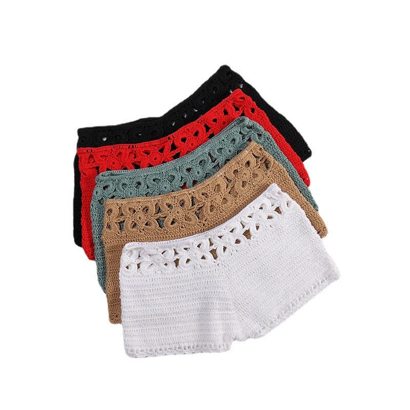 Damen Häkel-Shorts mit floralem Bund Echo Archiv
