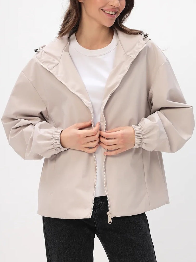 Damen Leichte Freizeitjacke mit Kapuze – Célinea
