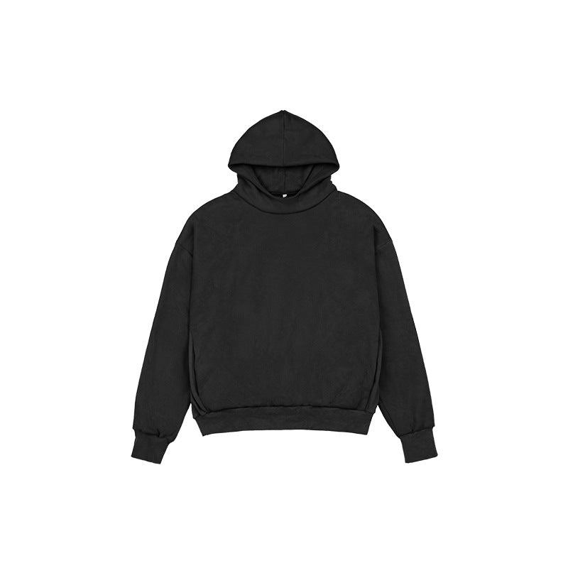 Unisex Minimalistischer Kapuzenpullover im Clean-Look mit verstärktem Kragen Echo Archiv
