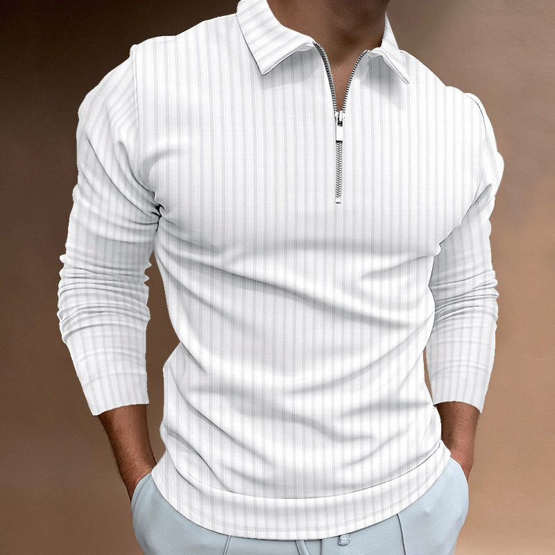 Herren modischer Poloshirt mit Reißverschluss Echoarchiv