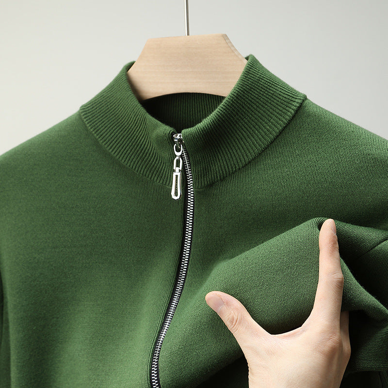 Herren elegante Strickjacke mit praktischem Reißverschluss Echoarchiv
