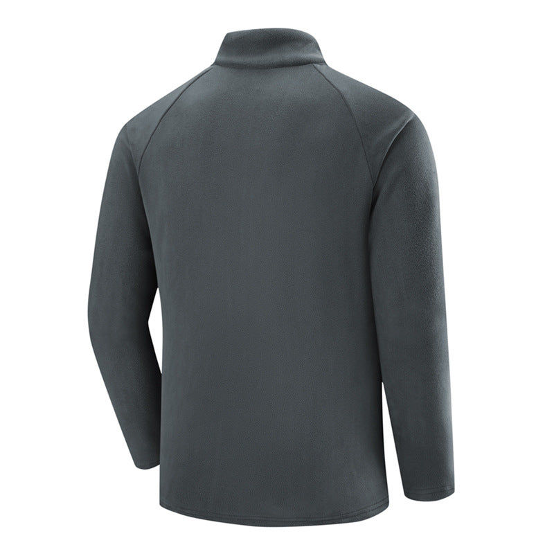 Herren Leichter Performance-Fleecepullover mit Viertel-Reißverschluss und Brusttasche Echo Archiv