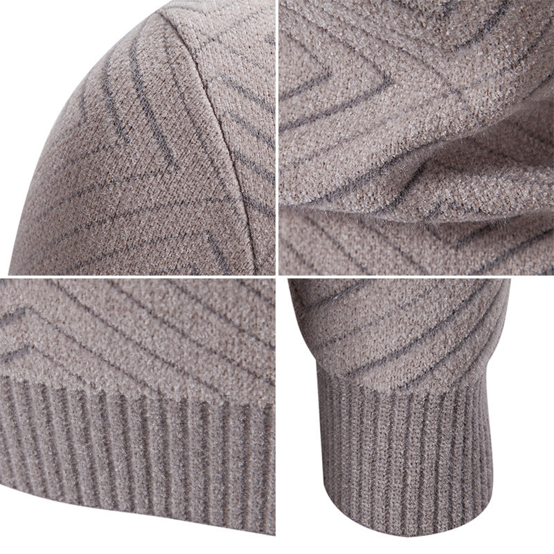 Herren eleganter Pullover mit Strukturmuster Echoarchiv