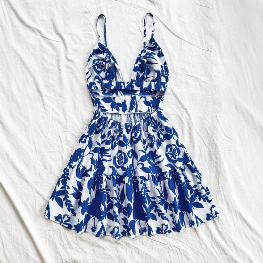 Damen Sommerkleid mit verspieltem Babydoll-Schnitt und floralem Design Echo Archiv