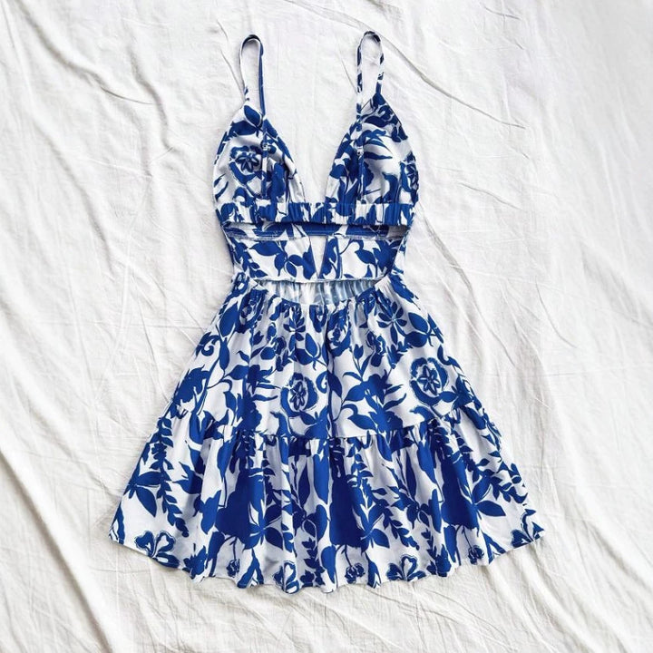 Damen Sommerkleid mit verspieltem Babydoll-Schnitt und floralem Design Echo Archiv