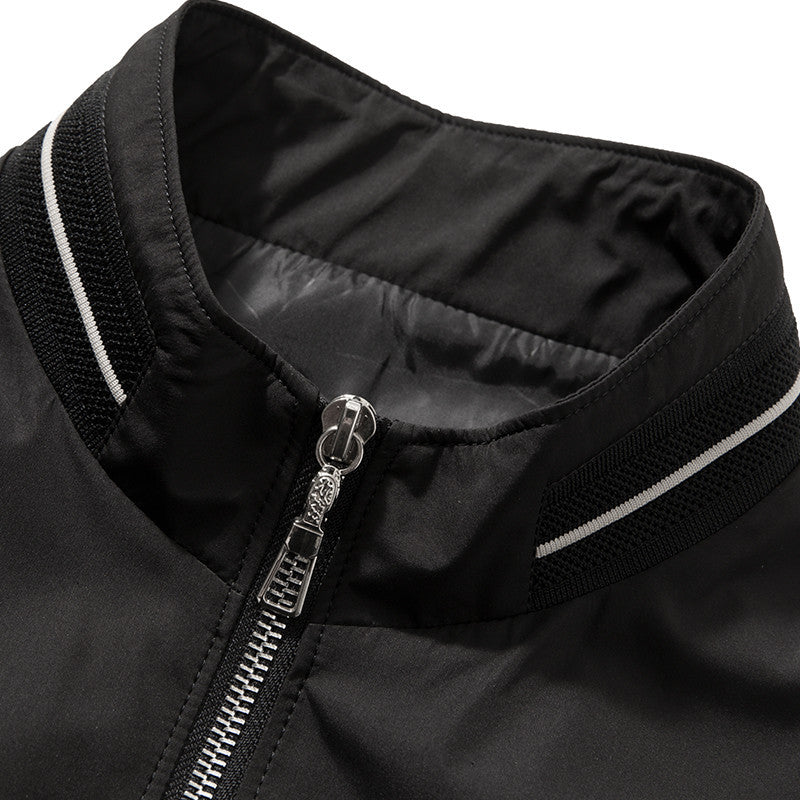 Herren Sportliche Übergangsjacke mit Stehkragen und praktischem Reißverschluss Echoarchiv