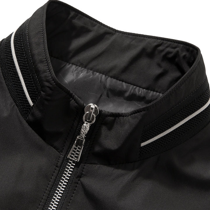 Herren Sportliche Übergangsjacke mit Stehkragen und praktischem Reißverschluss Echoarchiv