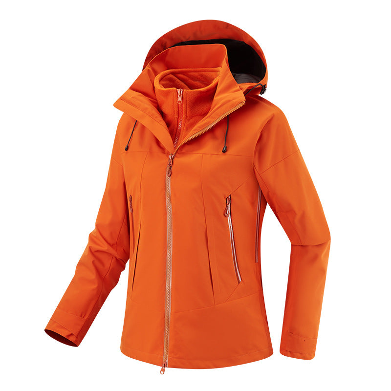 Damen Multikomfort Softshelljacke mit herausnehmbarem Fleece-Inlay und verstellbarer Kapuze – Célinea