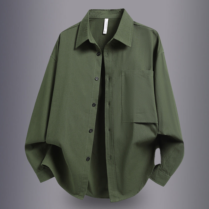Herren Lässiges Overshirt mit praktischem Schnitt und Brusttasche Echoarchiv