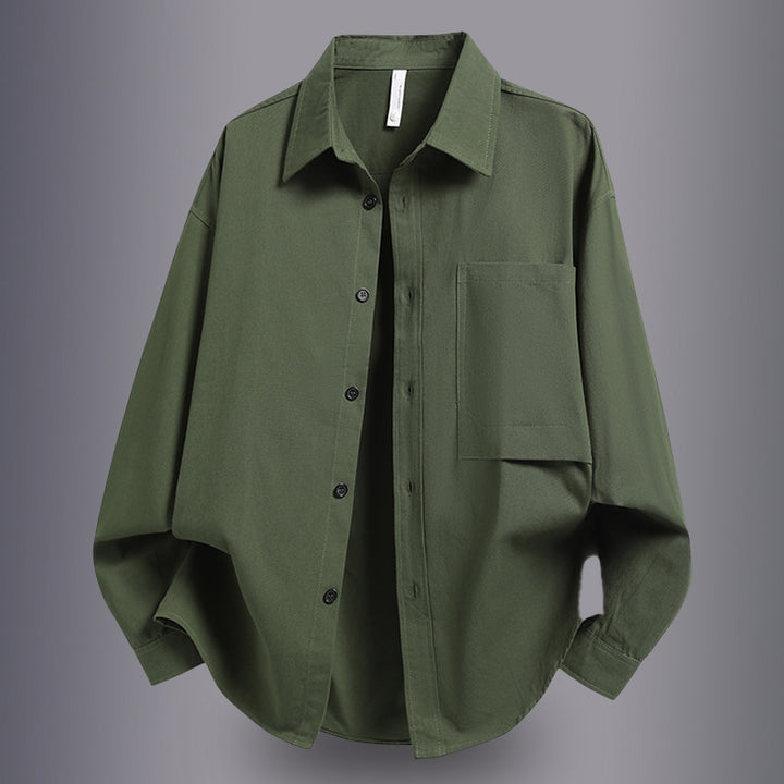 Herren Lässiges Overshirt mit praktischem Schnitt und Brusttasche Echoarchiv
