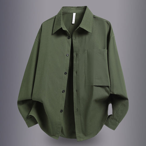 Herren Lässiges Overshirt mit praktischem Schnitt und Brusttasche Echoarchiv