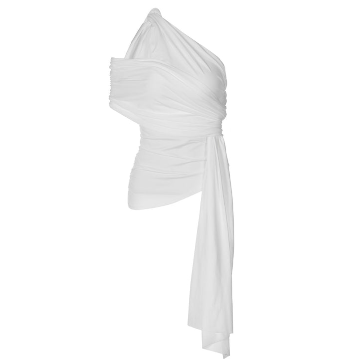 Damen Elegantes Wickeloberteil mit asymmetrischem Schnitt Echo Archiv
