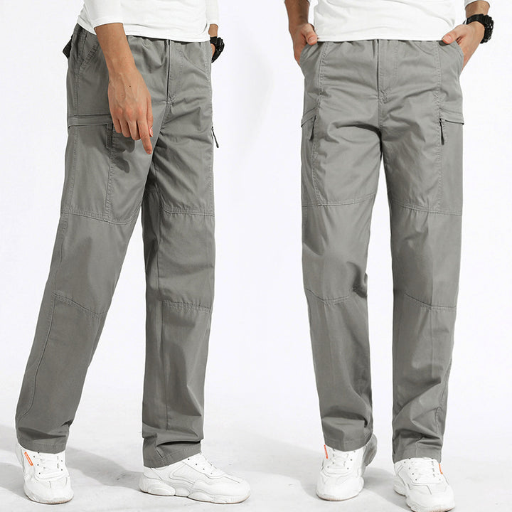 Damen Cargo-Hose mit elastischem Bund, verstärkten Nähten und multifunktionalen Taschen Echoarchiv