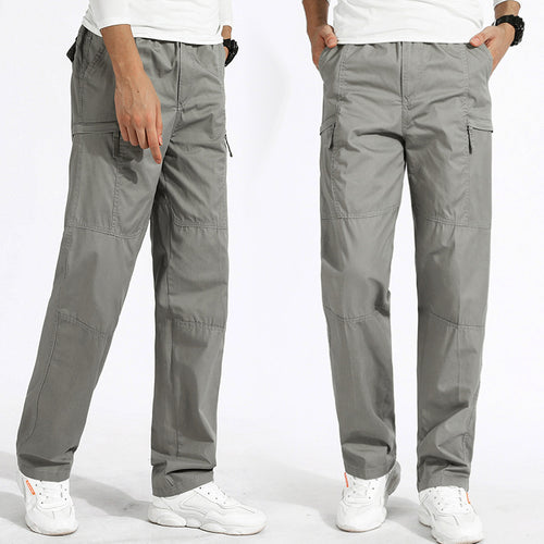 Damen Cargo-Hose mit elastischem Bund, verstärkten Nähten und multifunktionalen Taschen Echoarchiv