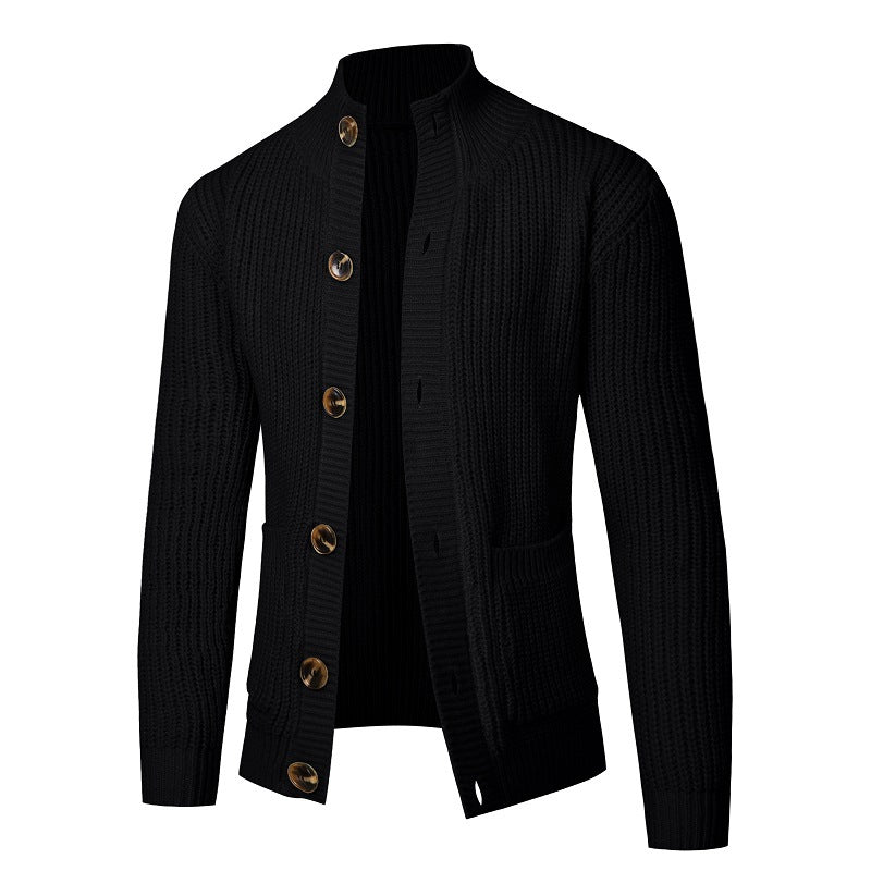 Herren komfortable Strickjacke mit Knopfverschluss Echoarchiv