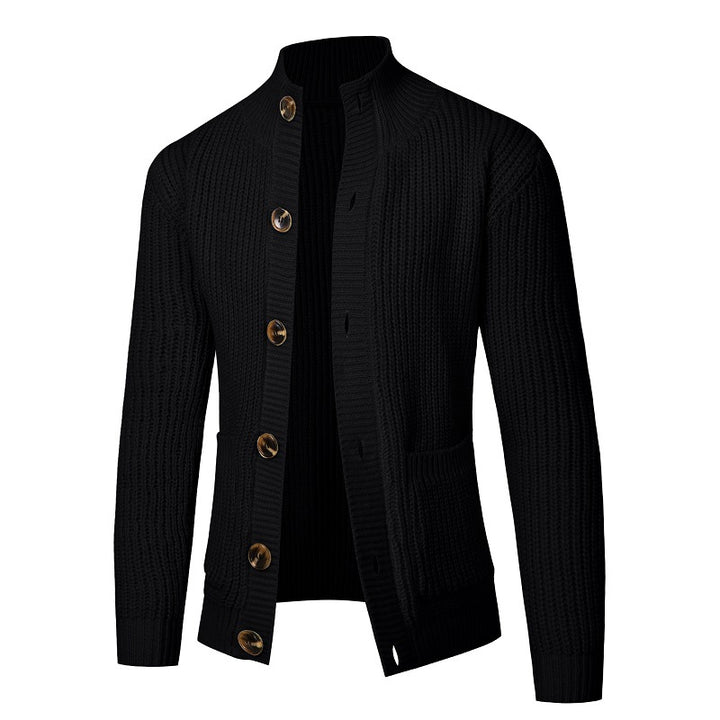Herren komfortable Strickjacke mit Knopfverschluss Echoarchiv