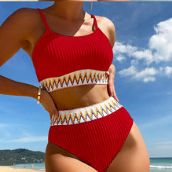 Damen Hochtailliertes Bikiniset mit raffinierten Zierdetails Echo Archiv