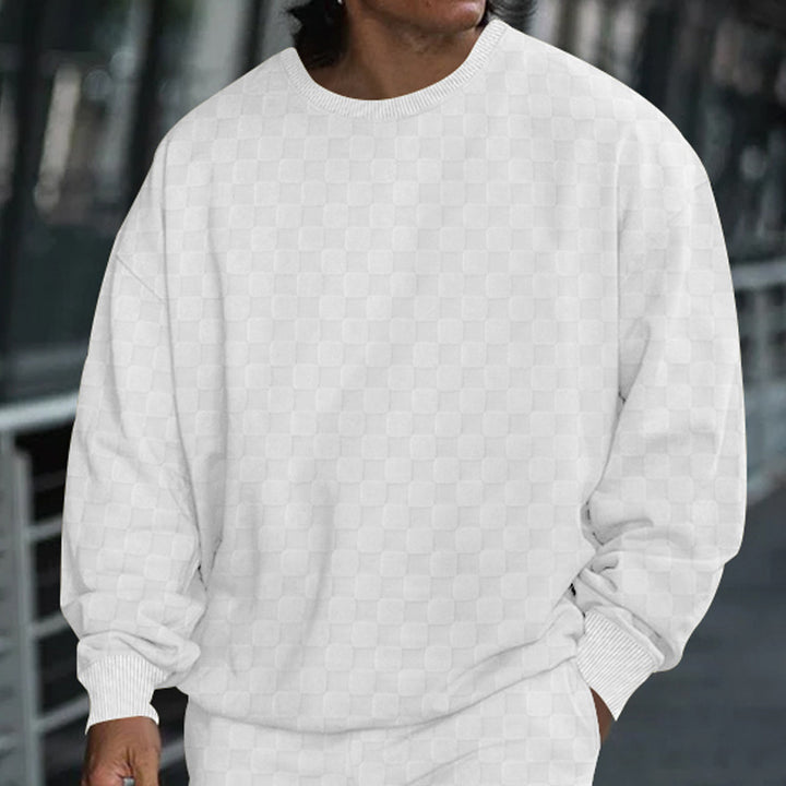 Herren lässiger Pullover mit modernem Oversized-Schnitt Echoarchiv