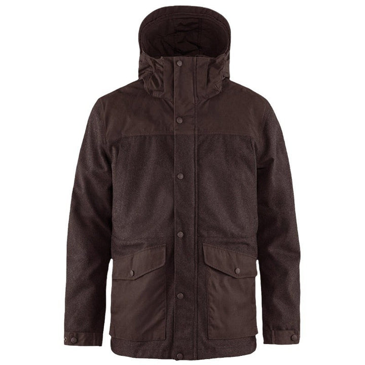 Herren funktionale Winterjacke mit abnehmbarem Kapuzenkragen und großen Taschen Echoarchiv