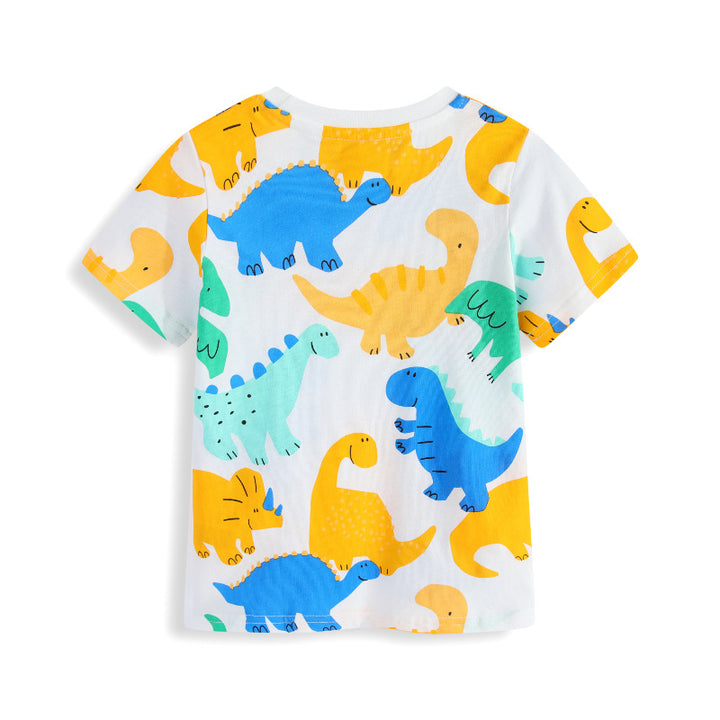 Kinder T-Shirt mit fröhlichem Dinosauriermotiv Echo Archiv