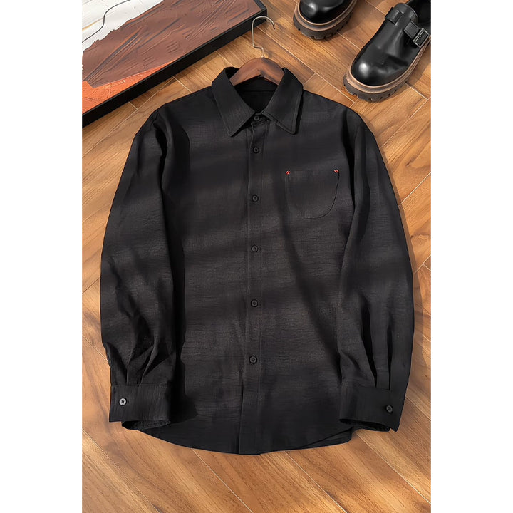 Herren Elegante und Legere Langarmhemd Echo Archive