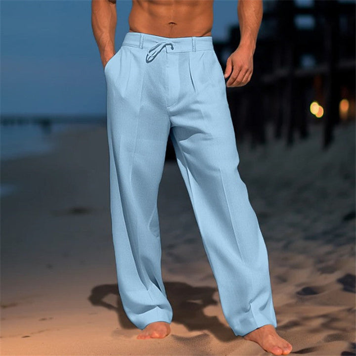 Herren Elegante Chinohose mit Lockerer Passform Echoarchiv