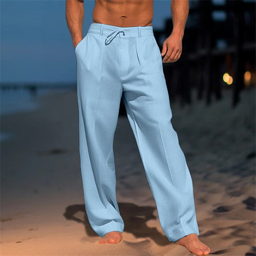 Herren Elegante Chinohose mit Lockerer Passform Echoarchiv
