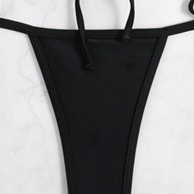 Damen Triangel-Bikini-Set mit geflochtenem Höschen und verstellbaren Trägern Echo Archiv