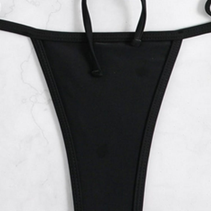 Damen Triangel-Bikini-Set mit geflochtenem Höschen und verstellbaren Trägern Echo Archiv