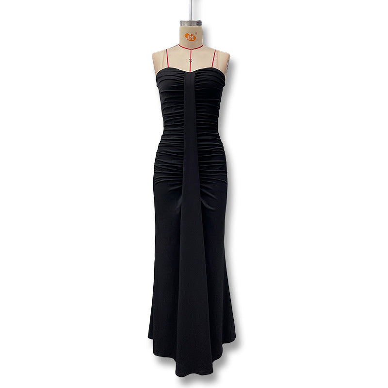 Damen Figurbetontes Maxikleid mit Raffungen und zartem Schnitt Echo Archiv