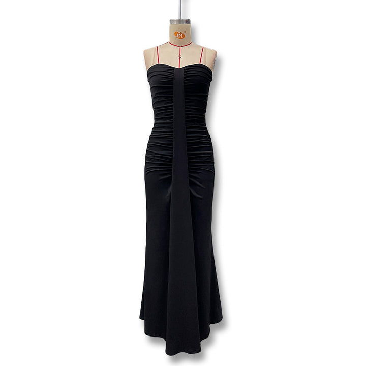 Damen Figurbetontes Maxikleid mit Raffungen und zartem Schnitt Echo Archiv