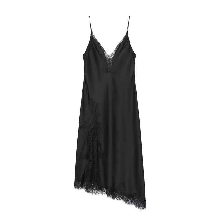 Damen Spitzen-Nachtkleid aus fließendem Stoff mit verspielten Rüschendetails Echo Archiv