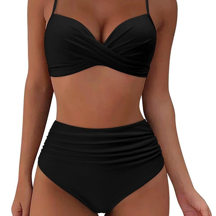 Damen Hochtailliertes Bikini-Set mit Wickel-Design Echo Archiv
