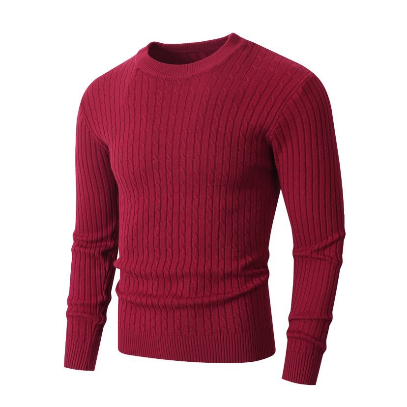 Herren Merino-Mix Feinstrickpullover mit Zopfmuster, Rippbündchen und schmaler Silhouette Echo Archiv