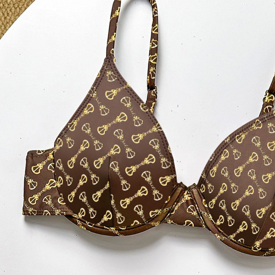 Damen Push-Up Bikini mit raffiniertem Muster Echo Archiv
