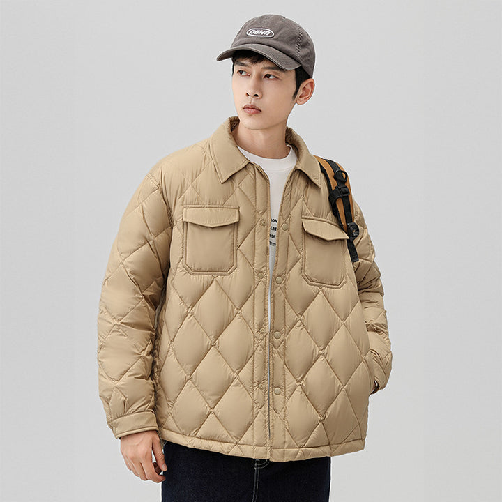 Herren Modische Steppjacke mit Taschen Echoarchiv