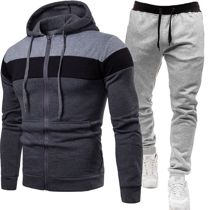 Herren zweiteiliges Freizeit-Jogginganzug-Set – Marzano