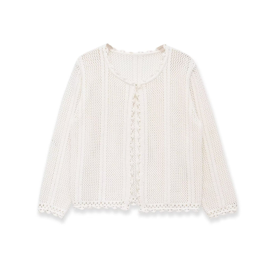 Damen luftige Strickjacke mit feinen Details und romantischem Design Echo Archiv