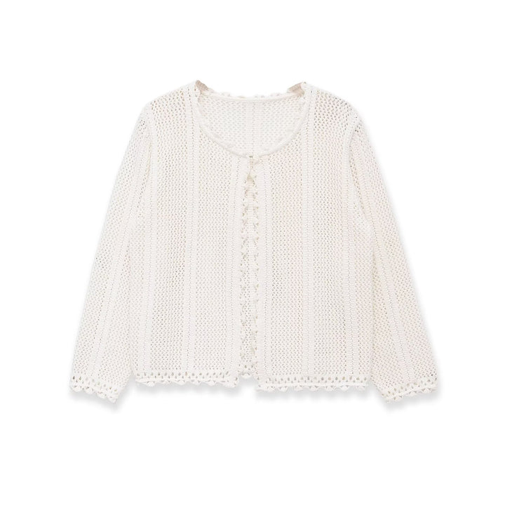 Damen luftige Strickjacke mit feinen Details und romantischem Design Echo Archiv