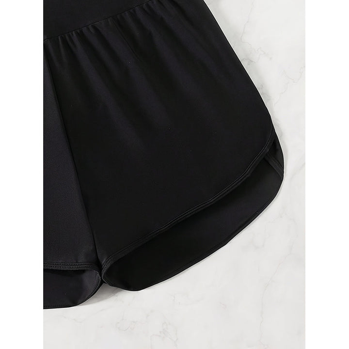 Damen Sportliche Shorts mit hohem Bund und lockerem Schnitt Echo Archiv