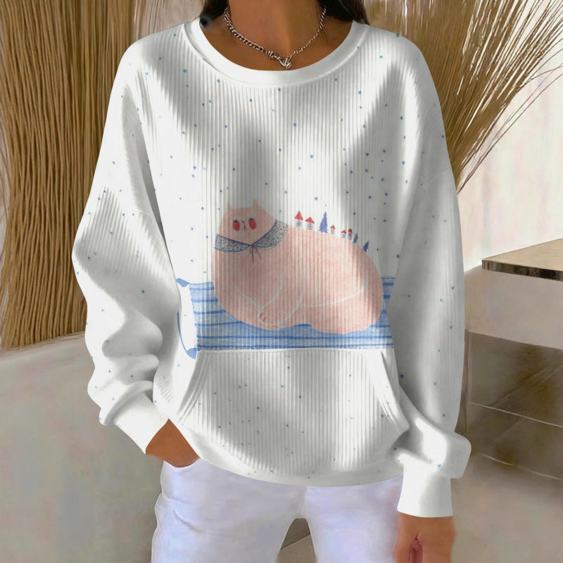 Damen Gemütlicher Pullover Echoarchiv
