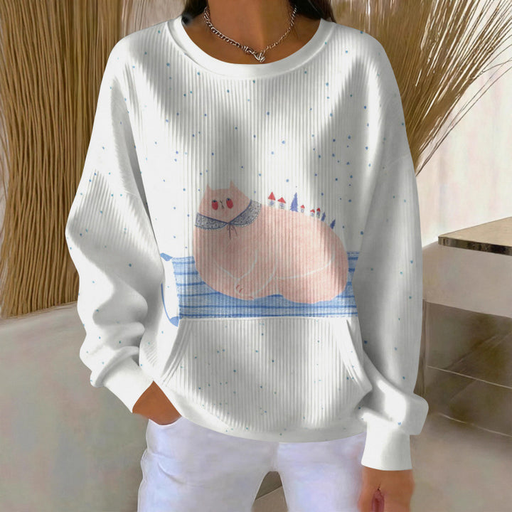 Damen Gemütlicher Pullover Echoarchiv